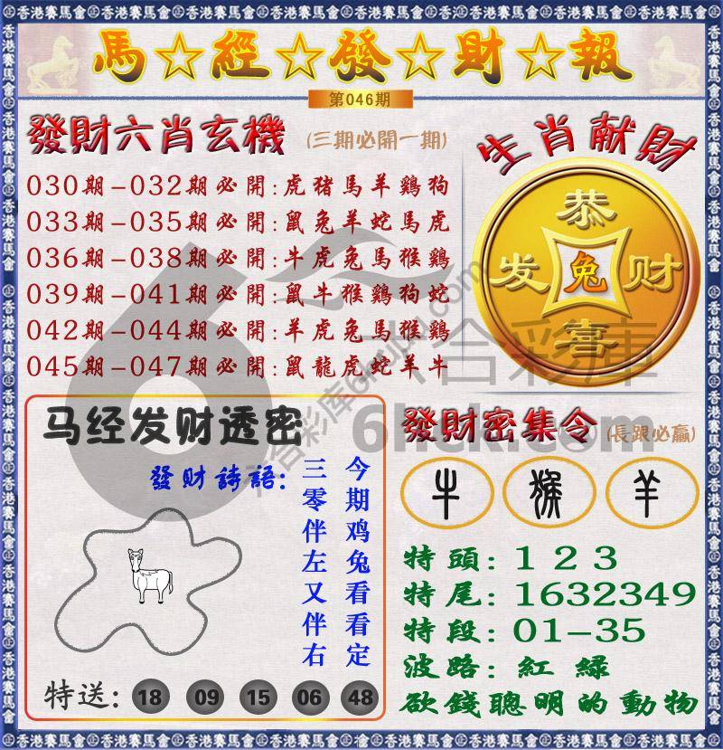 马经发财报