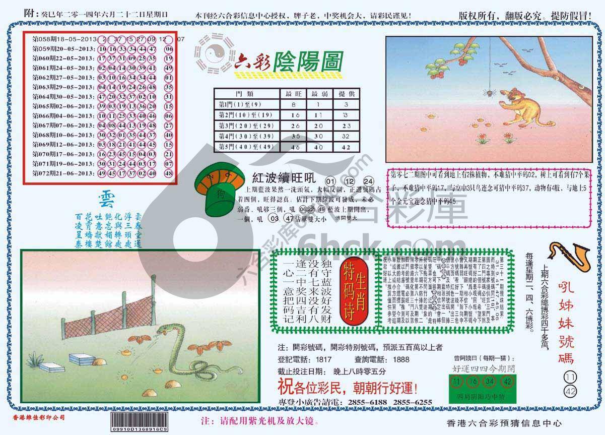 六彩阴阳图