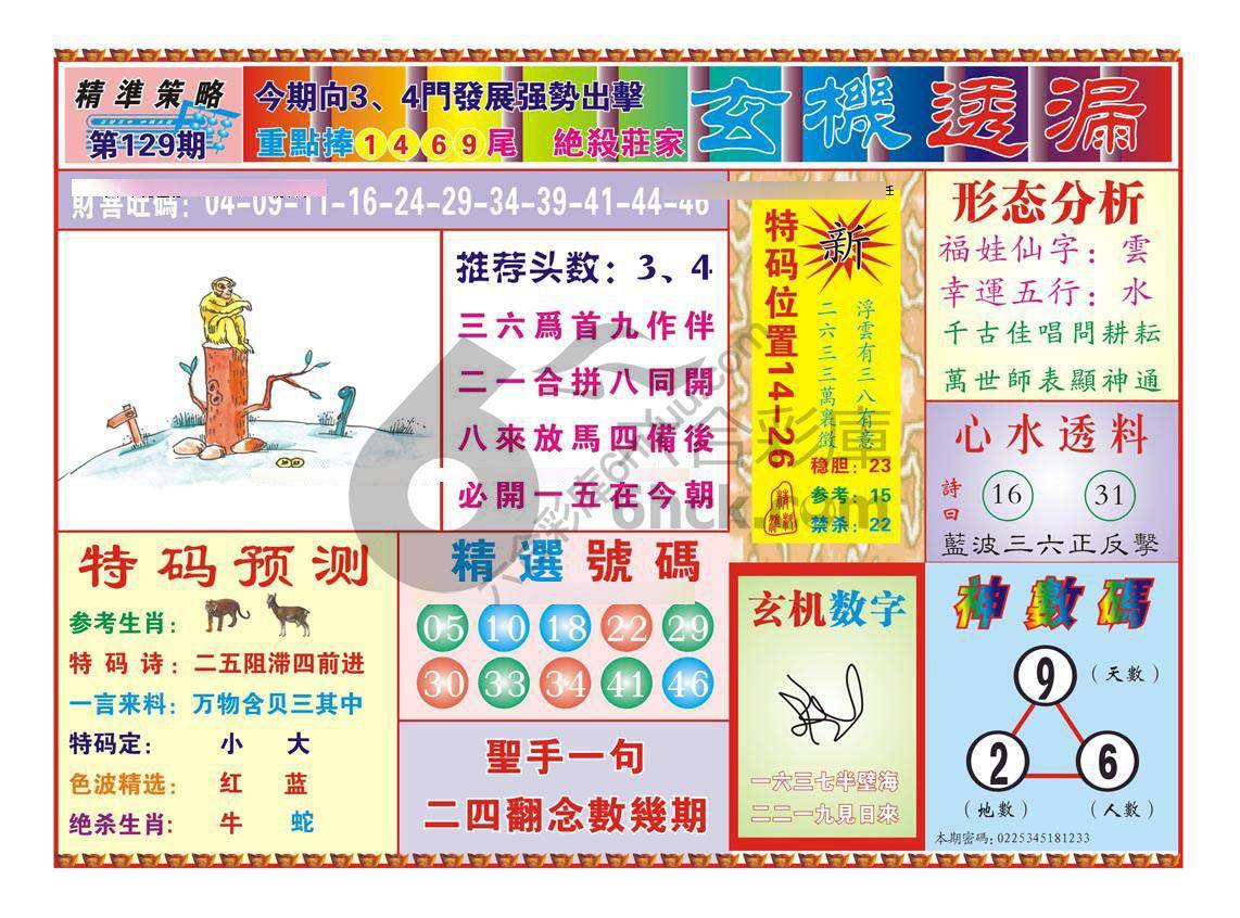 玄机透漏
