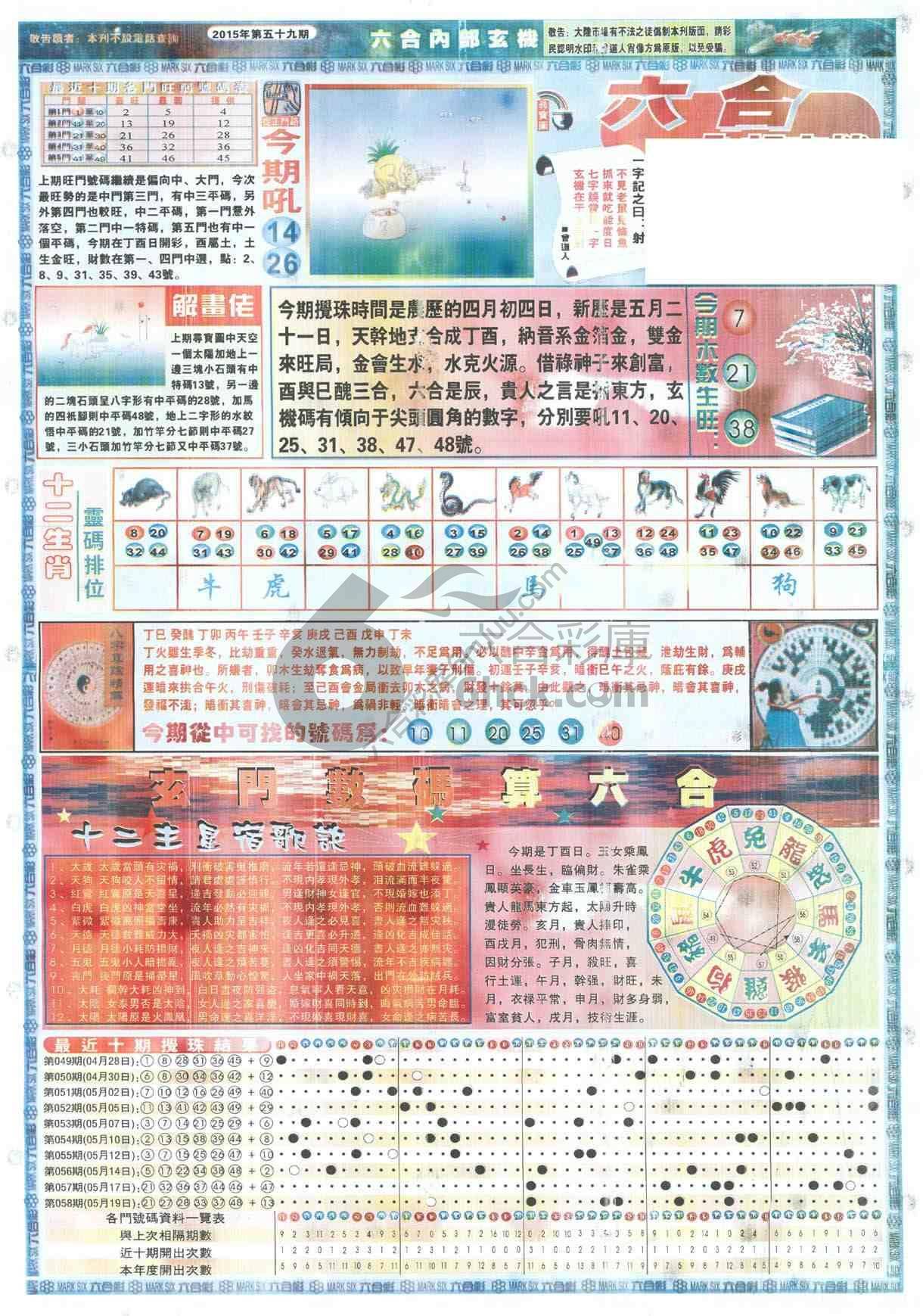 六合内部玄机