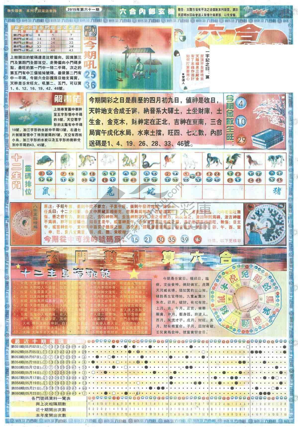 六合内部玄机