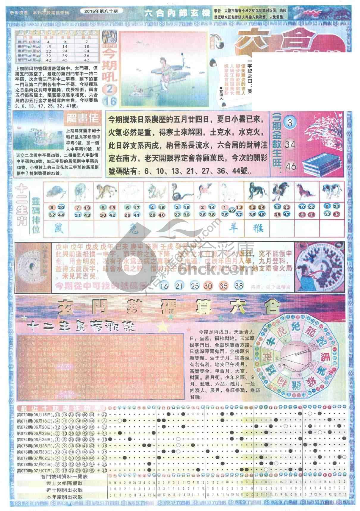 六合内部玄机