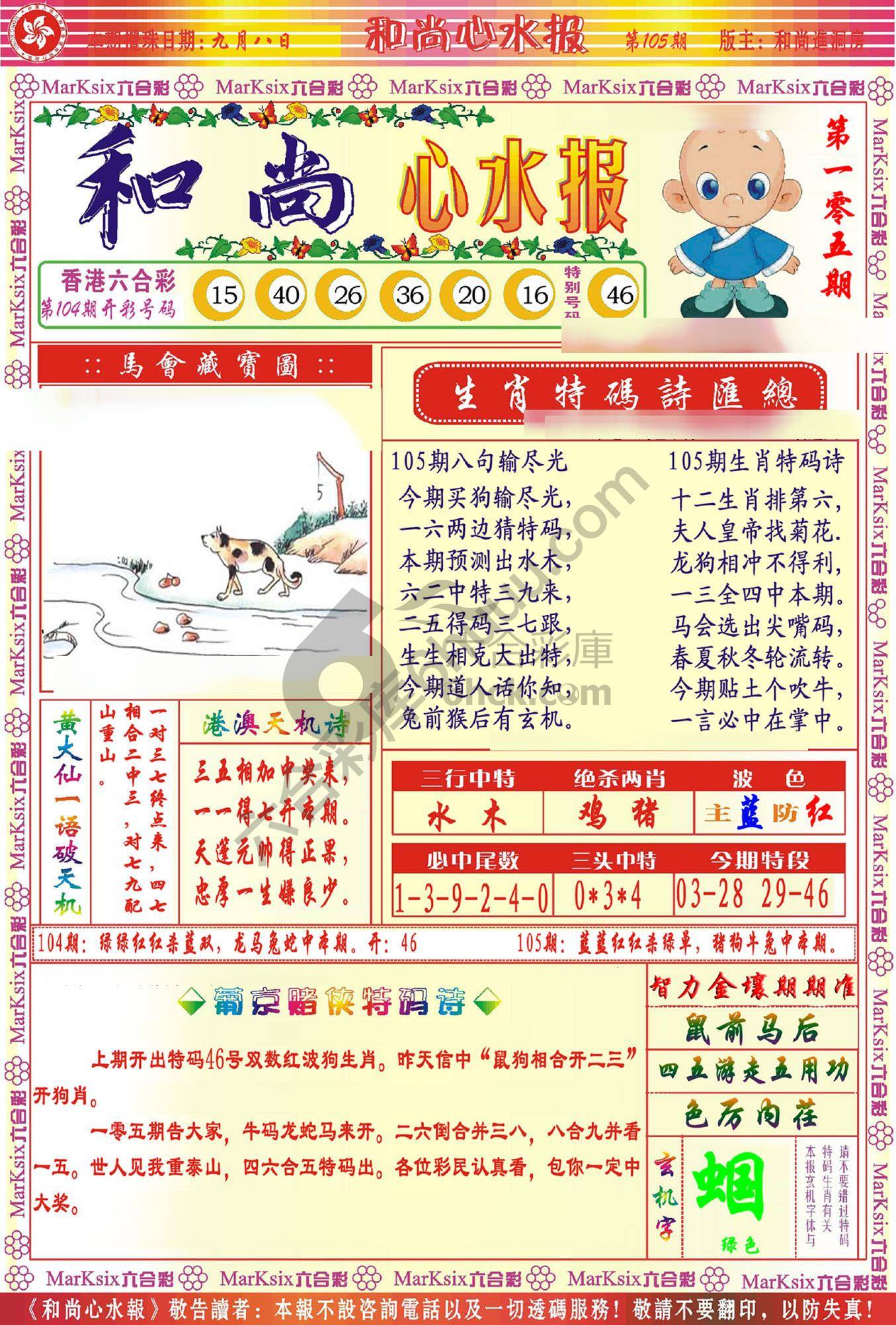 和尚心水报