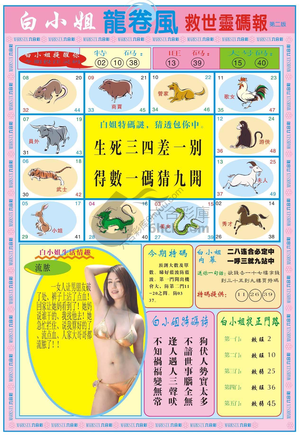 白小姐龙卷风
