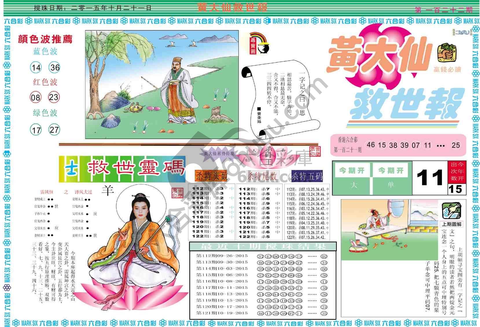 黄大仙救世报