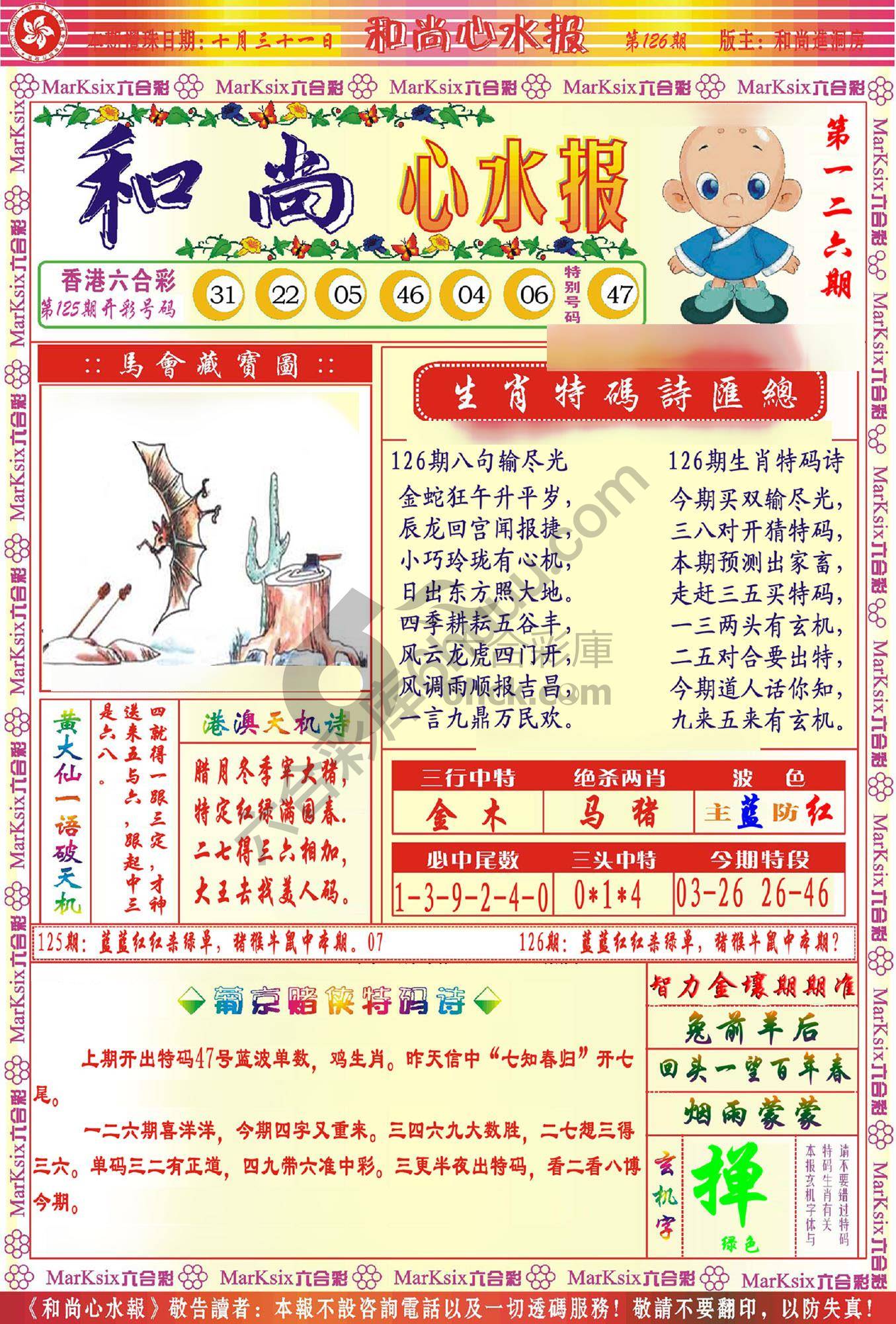 和尚心水报