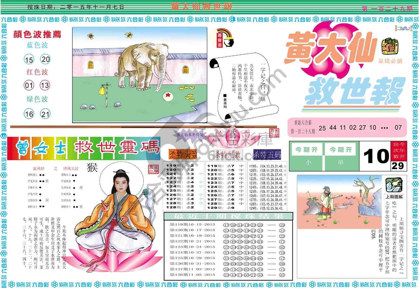 黄大仙救世报