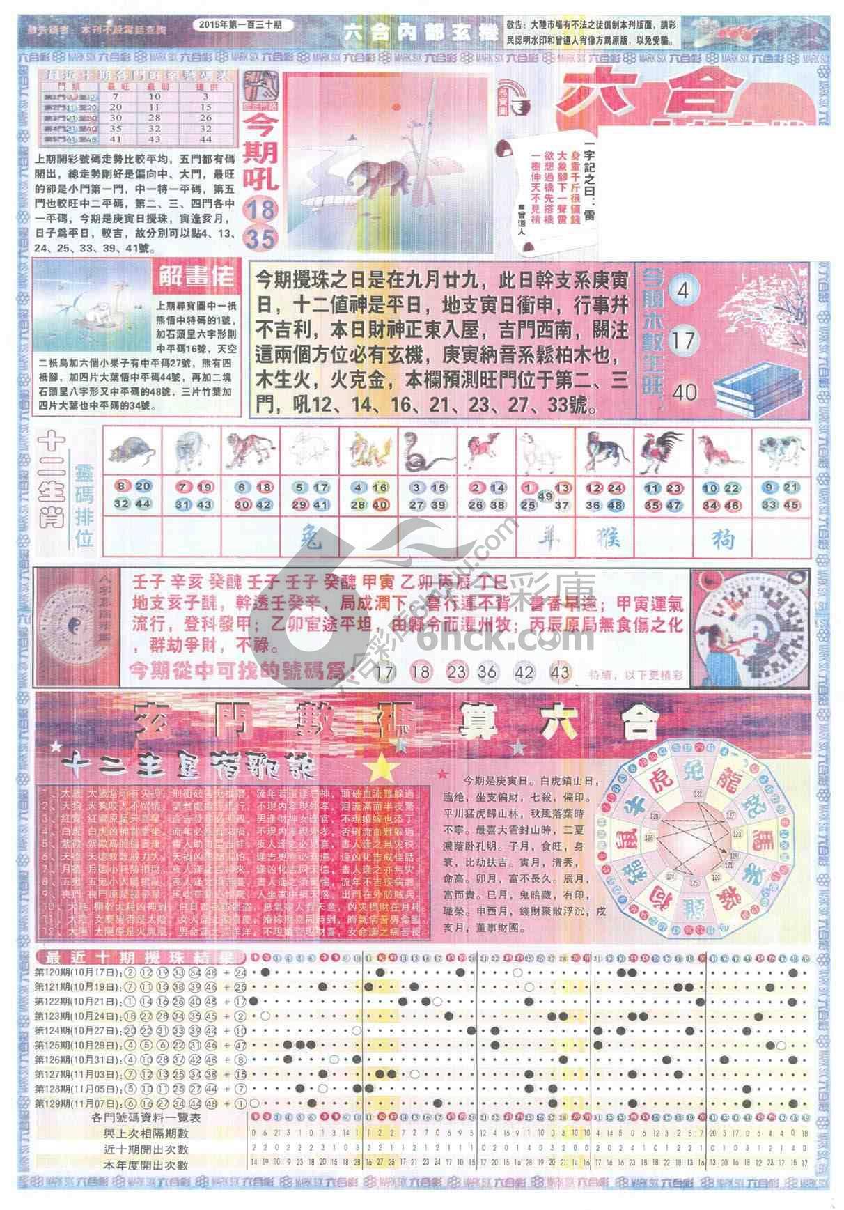 六合内部玄机
