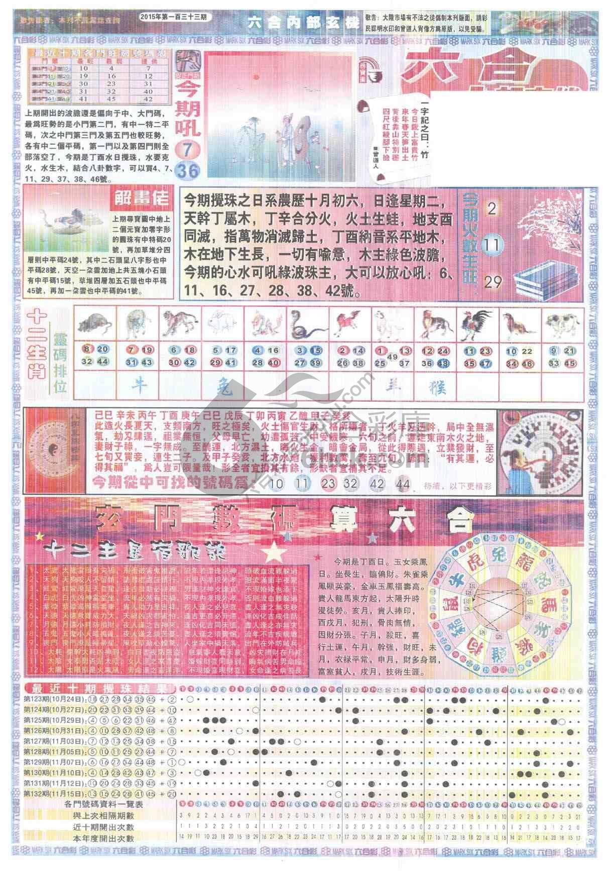六合内部玄机