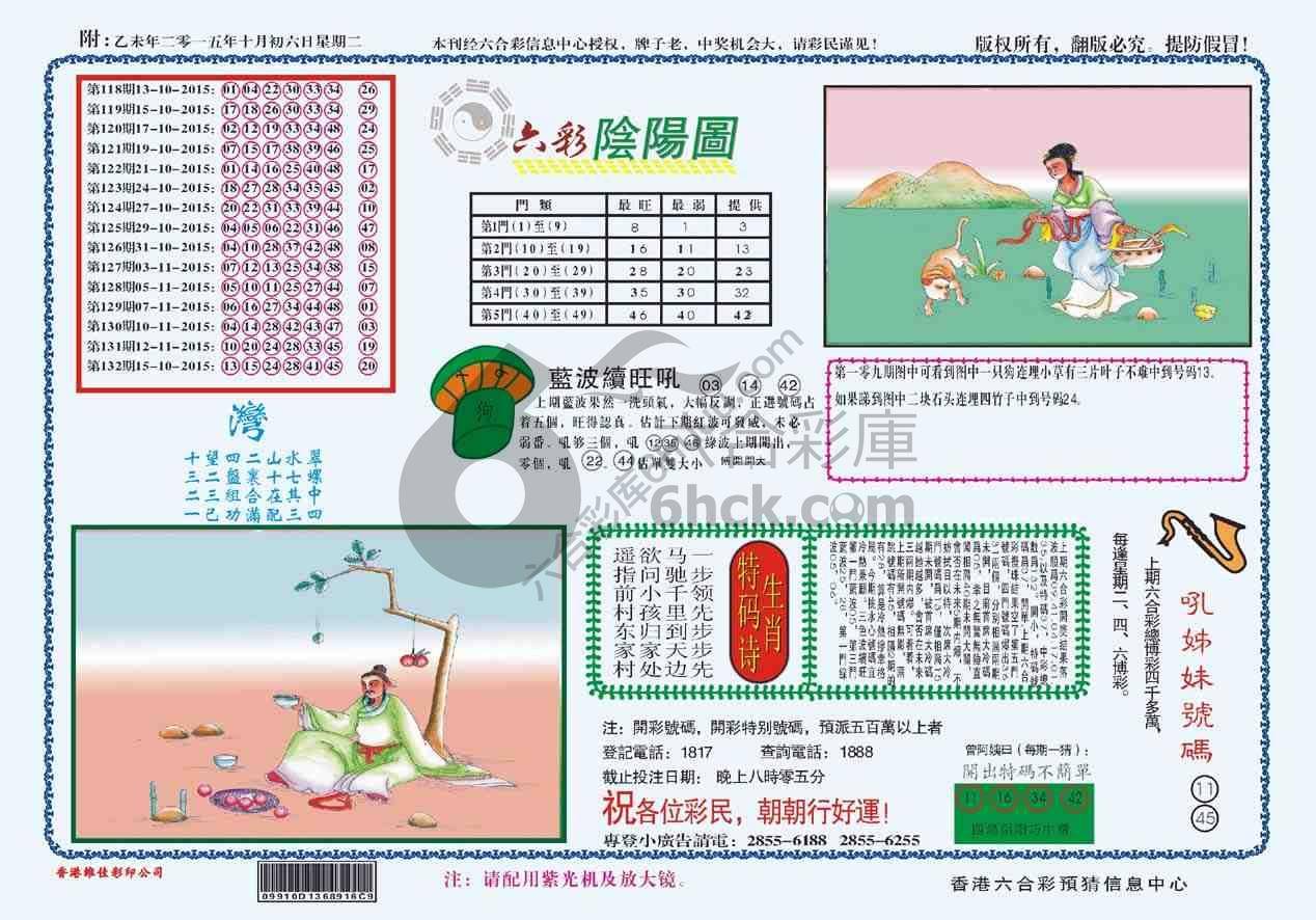 六彩阴阳图