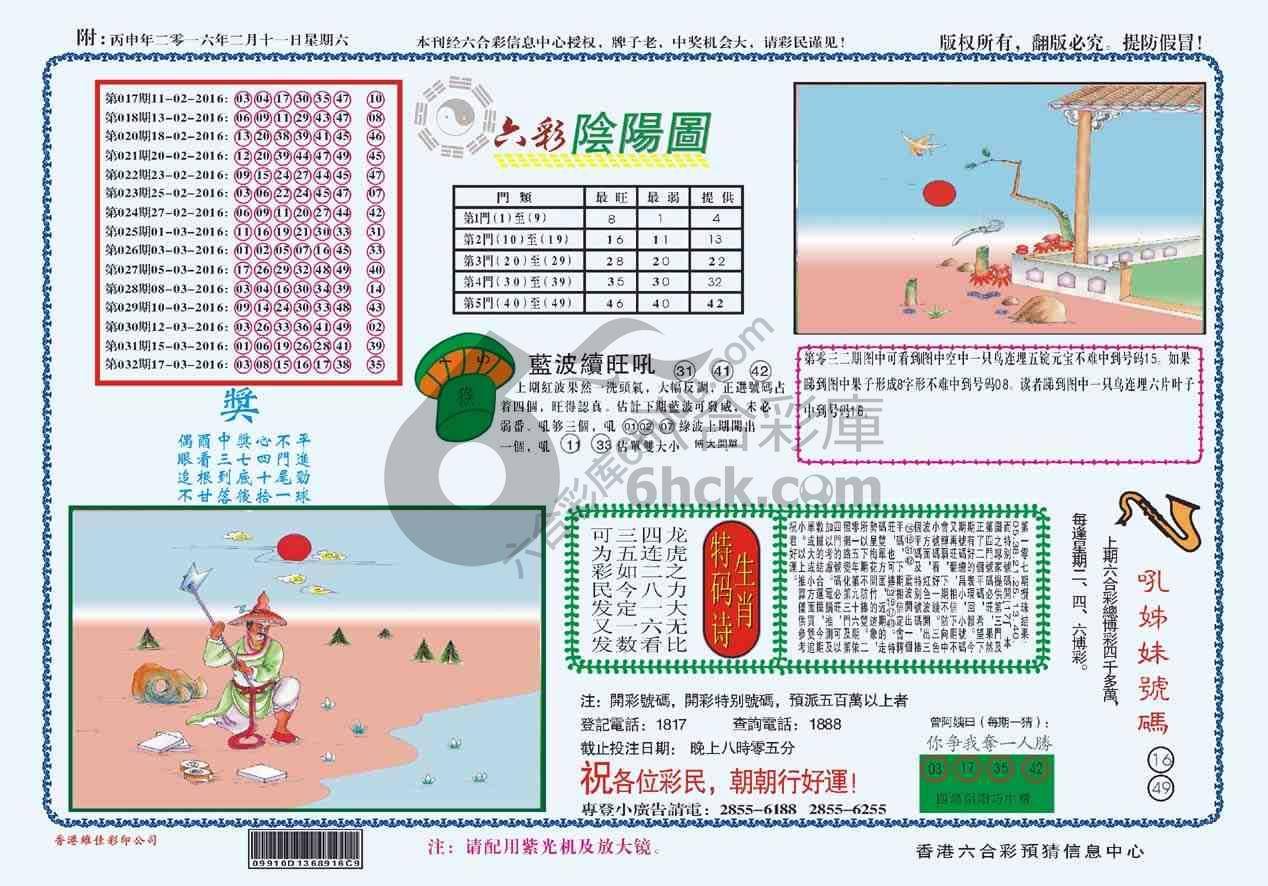 六彩阴阳图