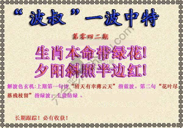 波叔一波中特