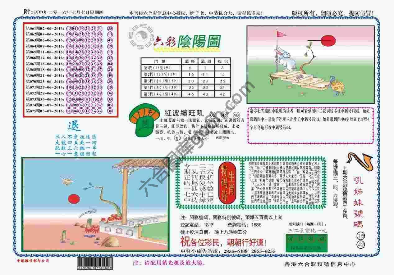 六彩阴阳图