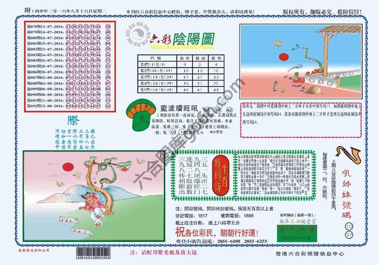 六彩阴阳图