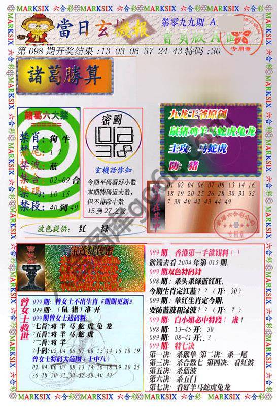 当日玄机报