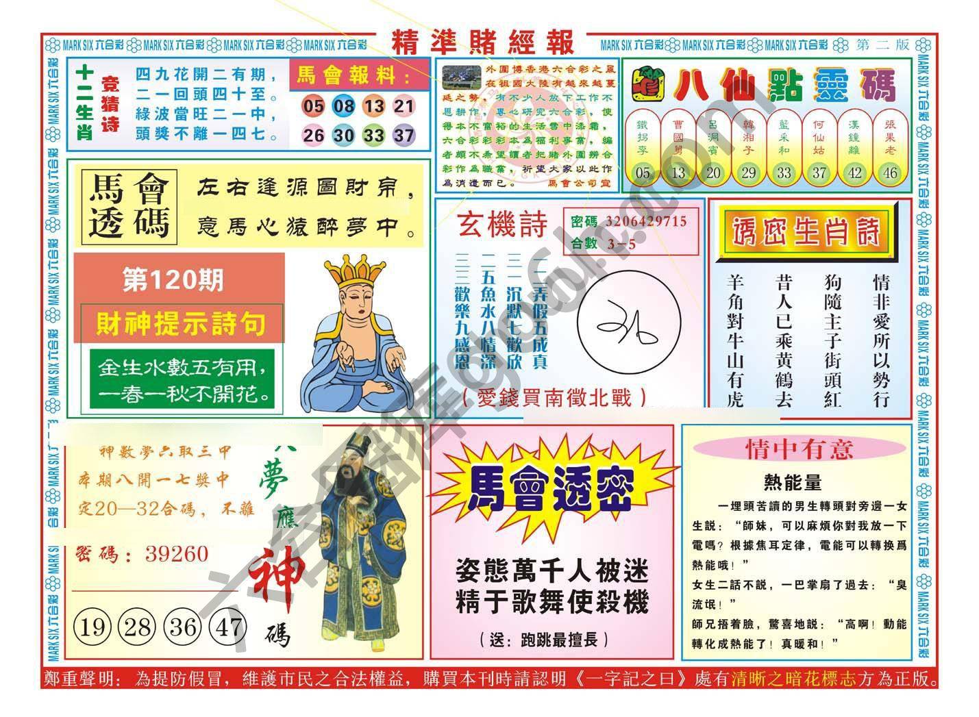 精准赌经报