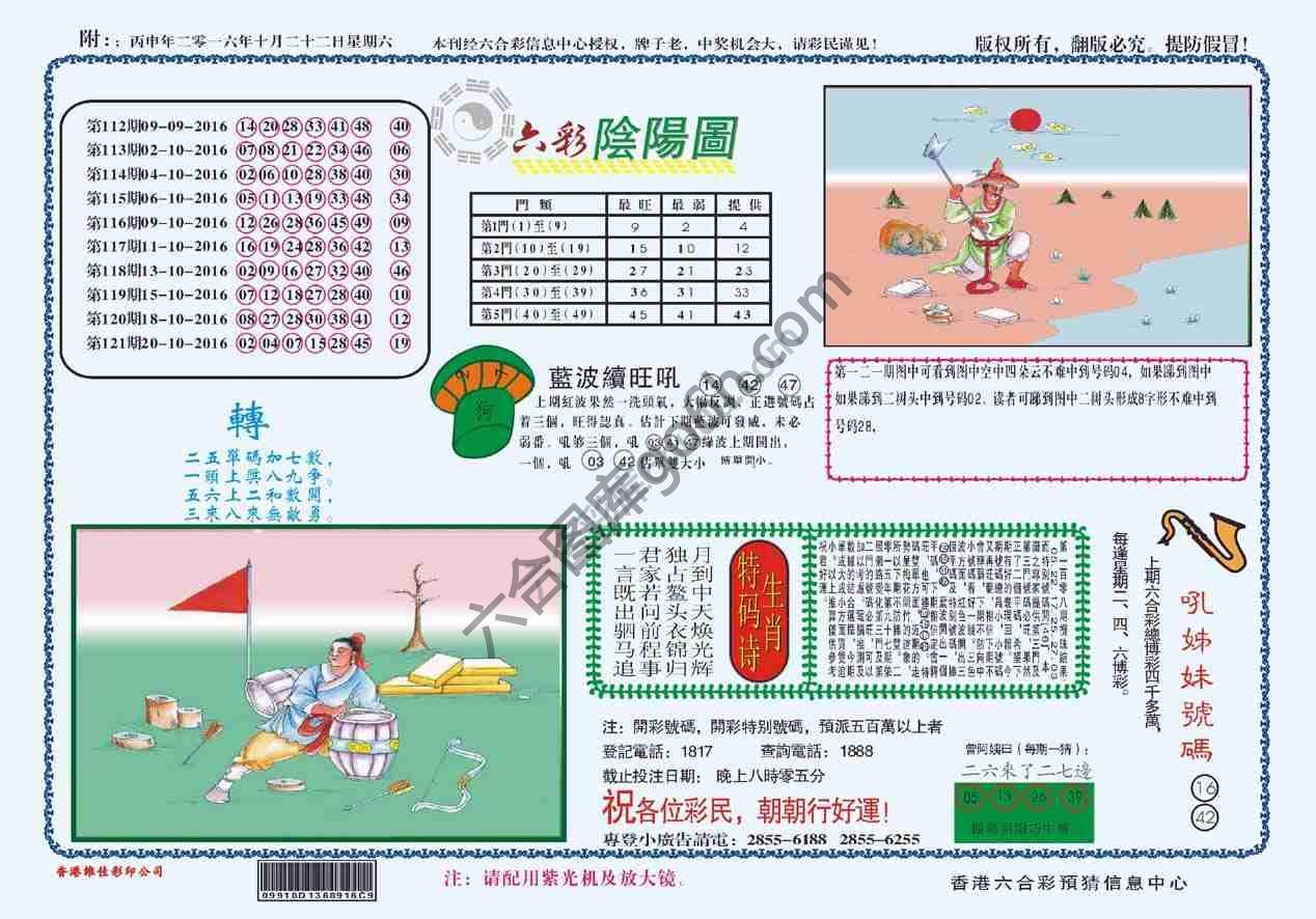 六彩阴阳图