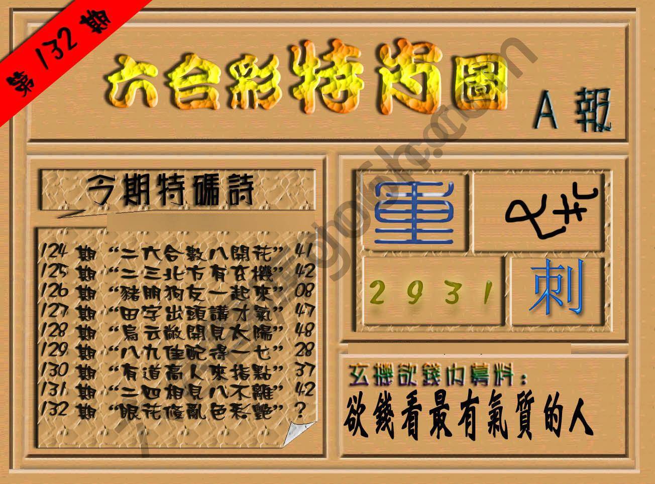 六合彩特肖图