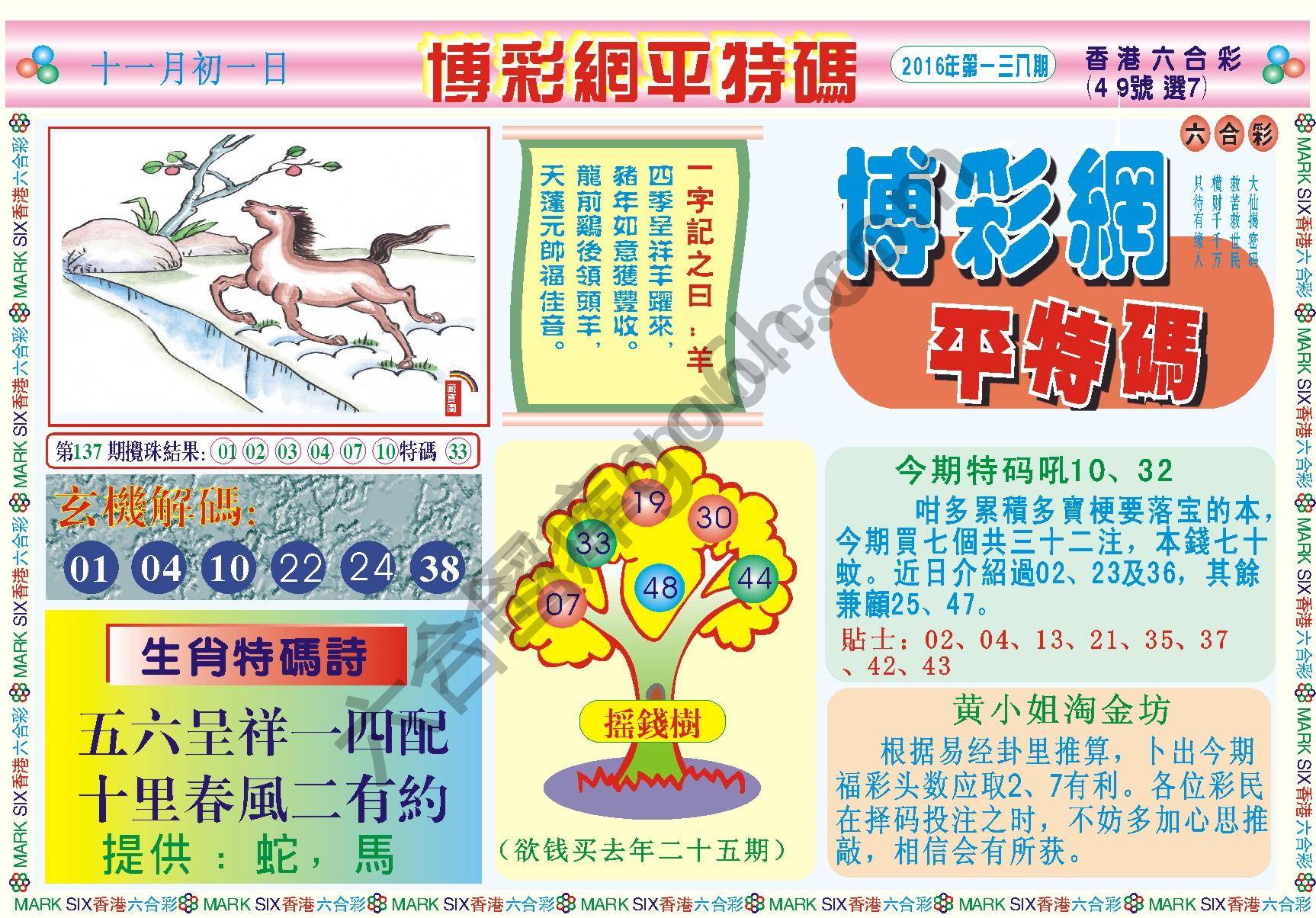 博彩网平特码