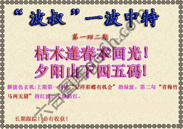 波叔一波中特