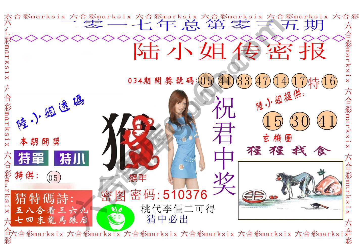 陆小姐传密
