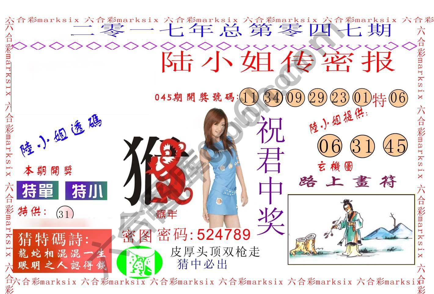 陆小姐传密
