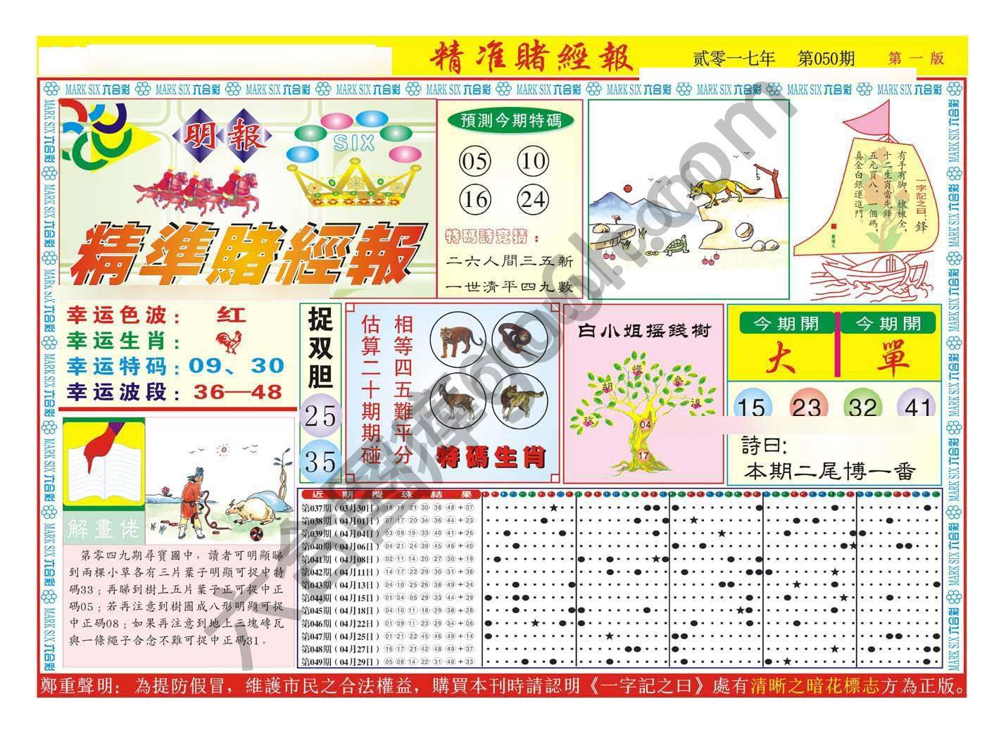 精准赌经报