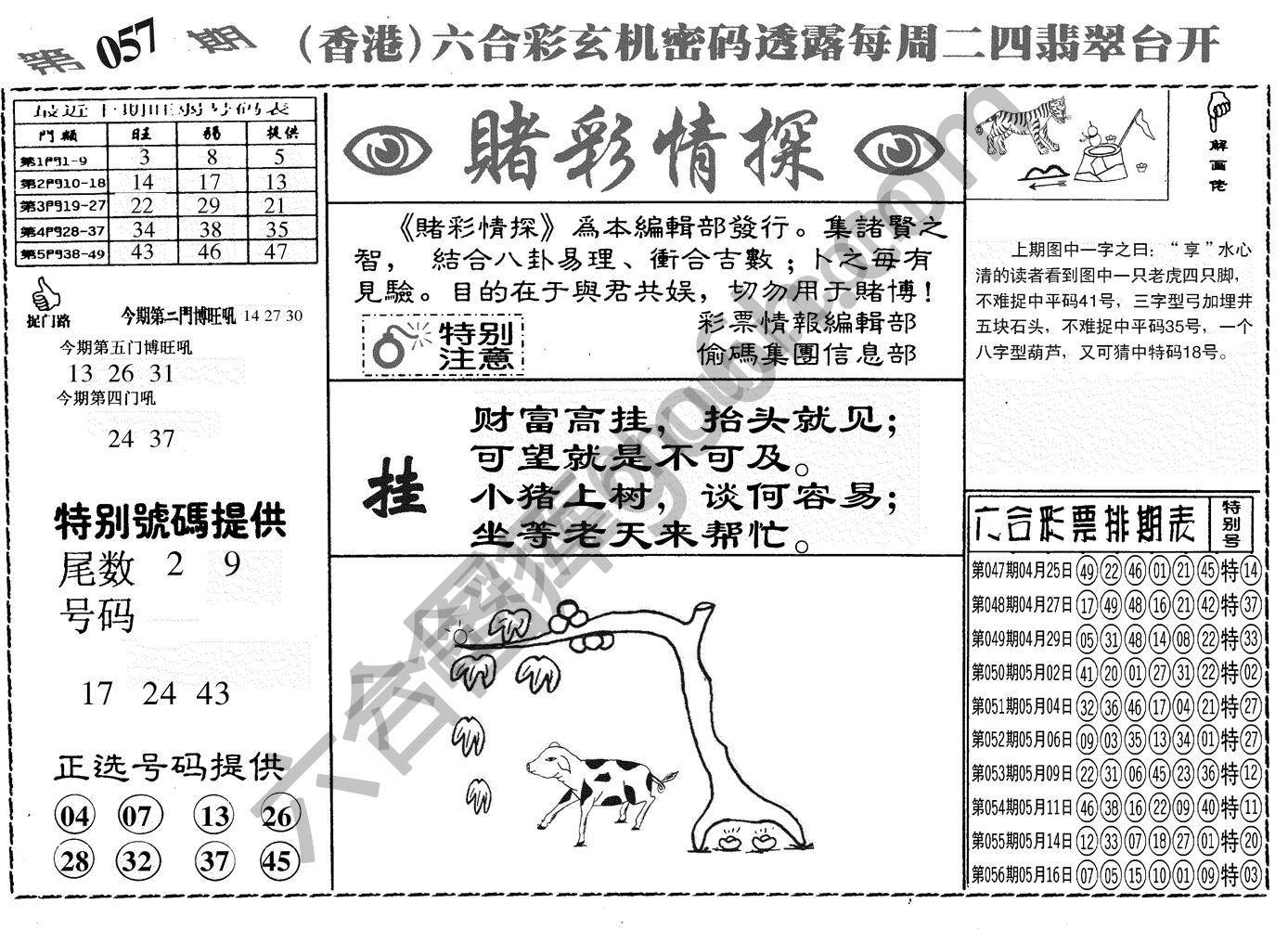 赌彩情探