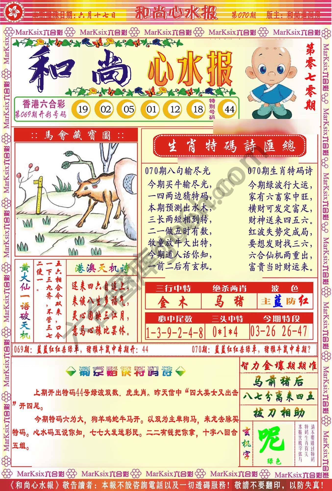 和尚心水报