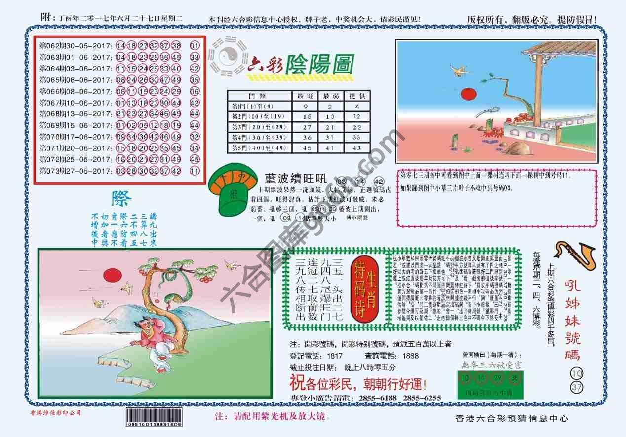 六彩阴阳图