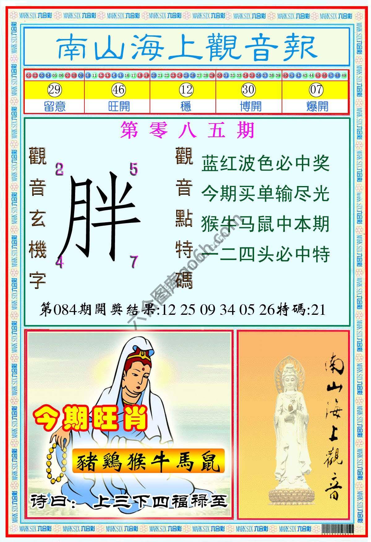 南山海上观音报