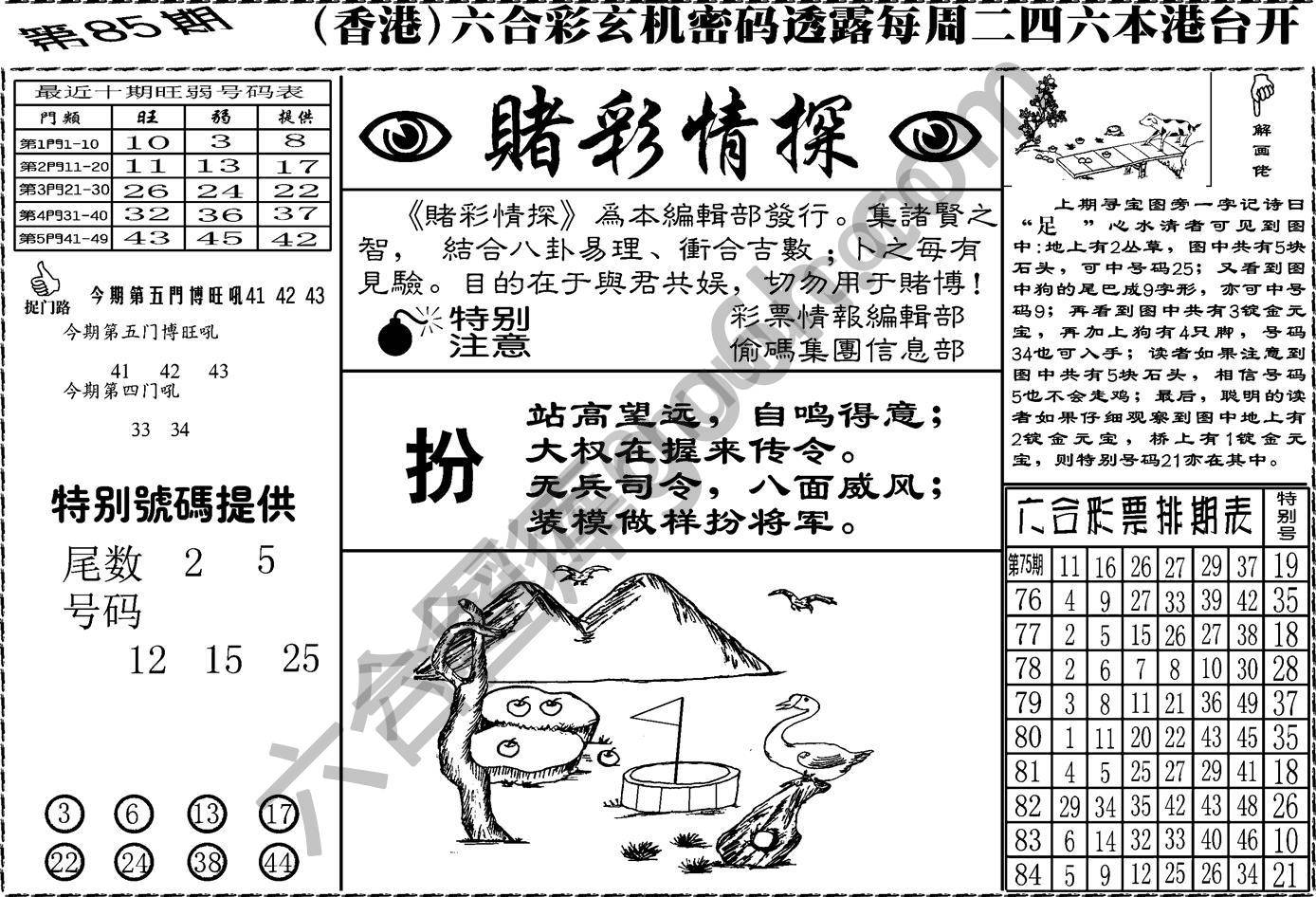 赌彩情探