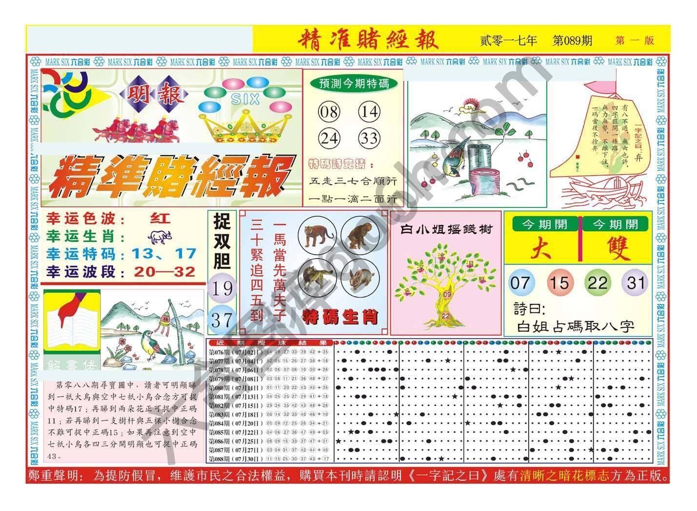 精准赌经报