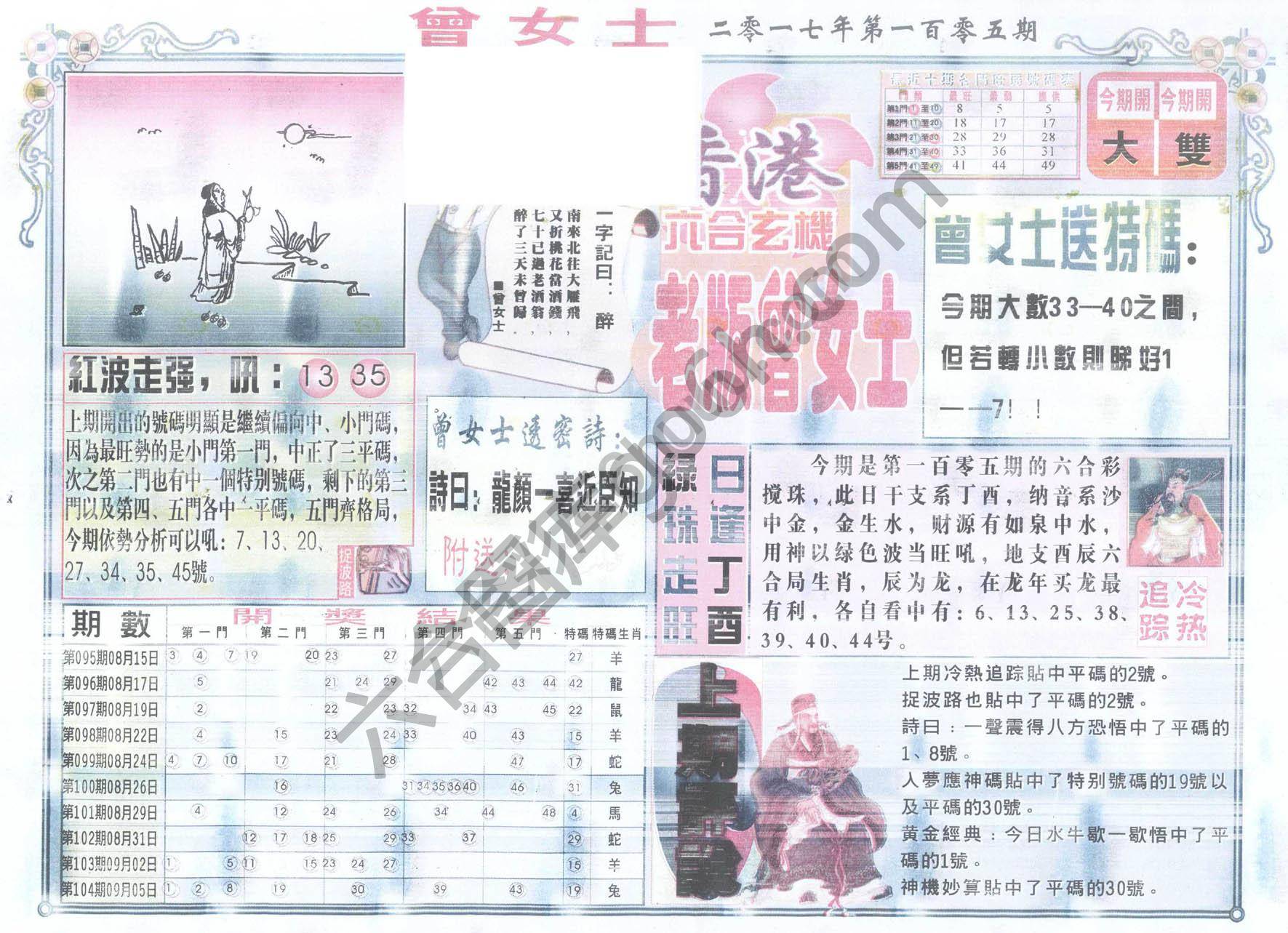老版曾女士