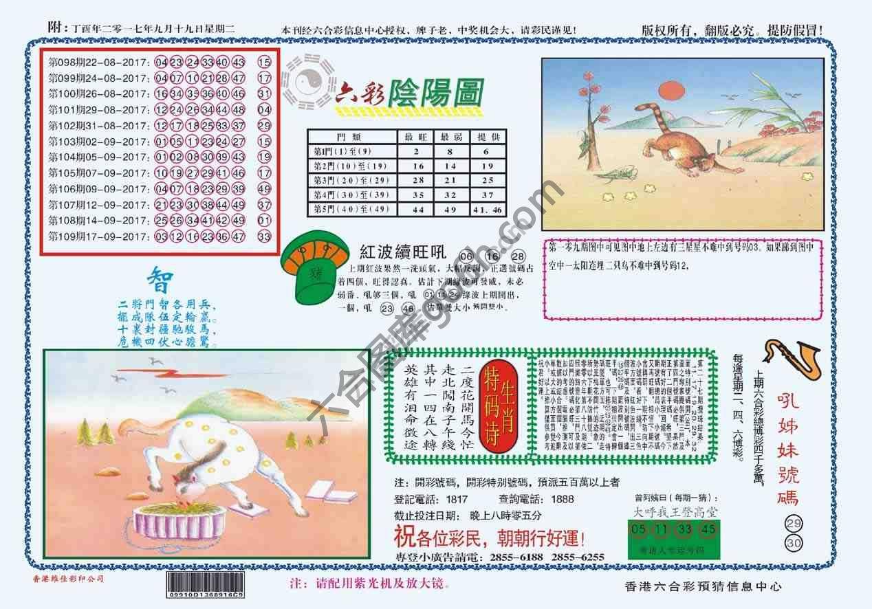 六彩阴阳图
