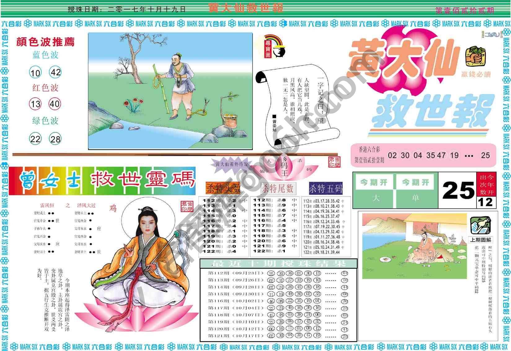 黄大仙救世报