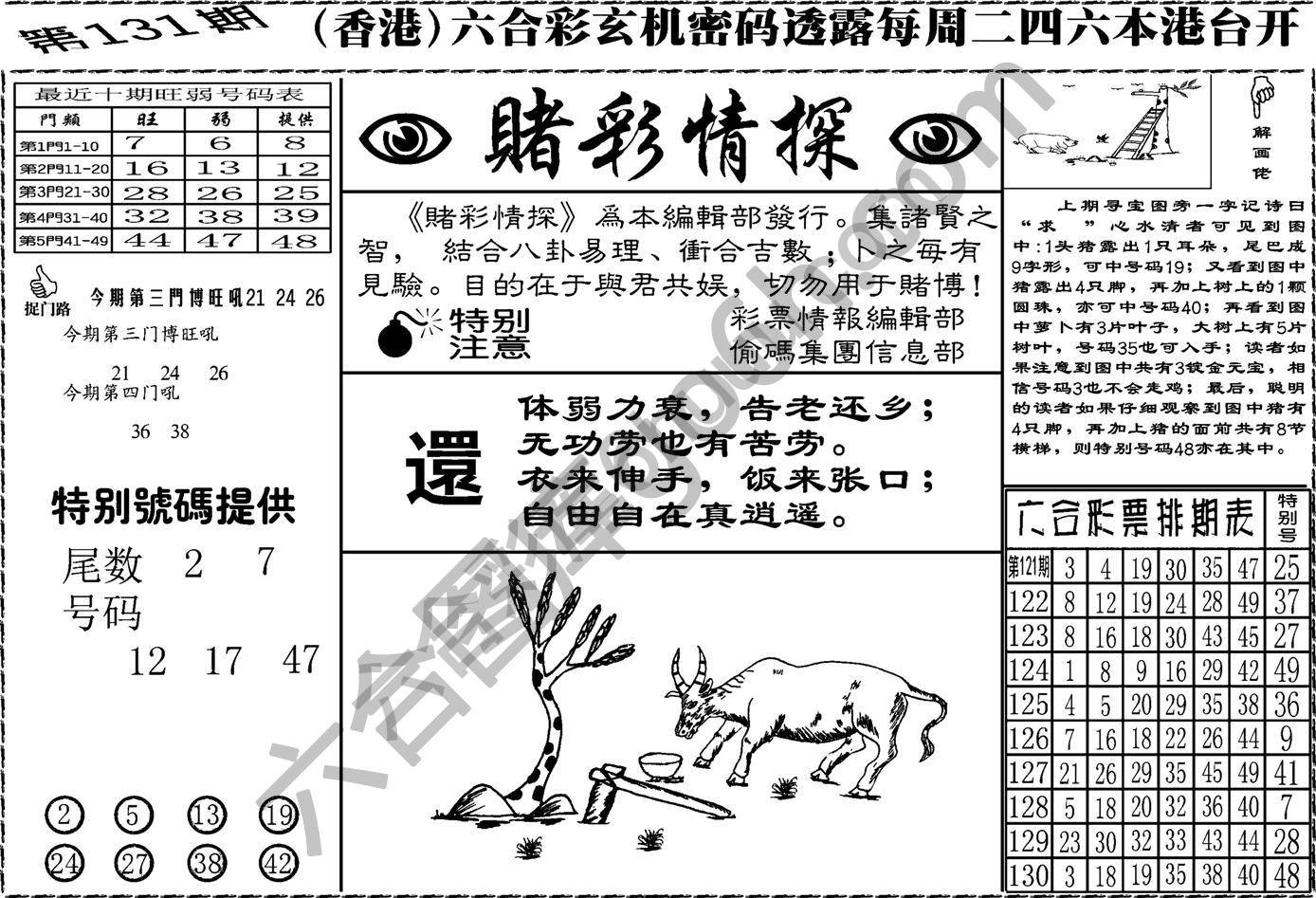 赌彩情探