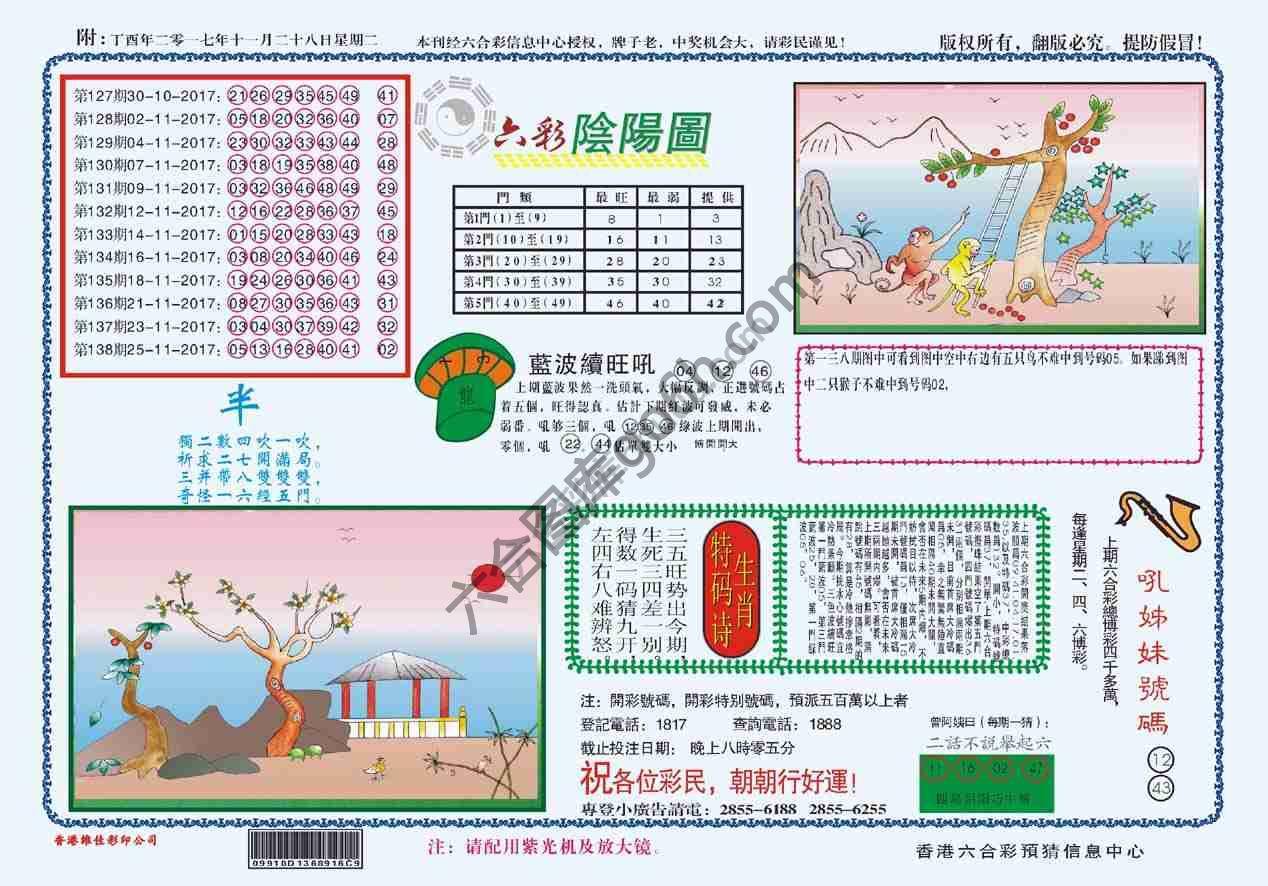 六彩阴阳图