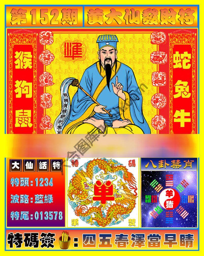 黄大仙发财符
