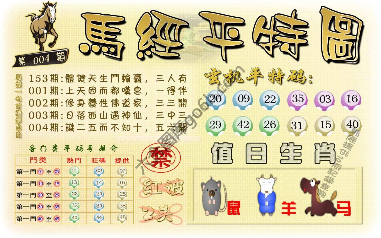 马经平特图