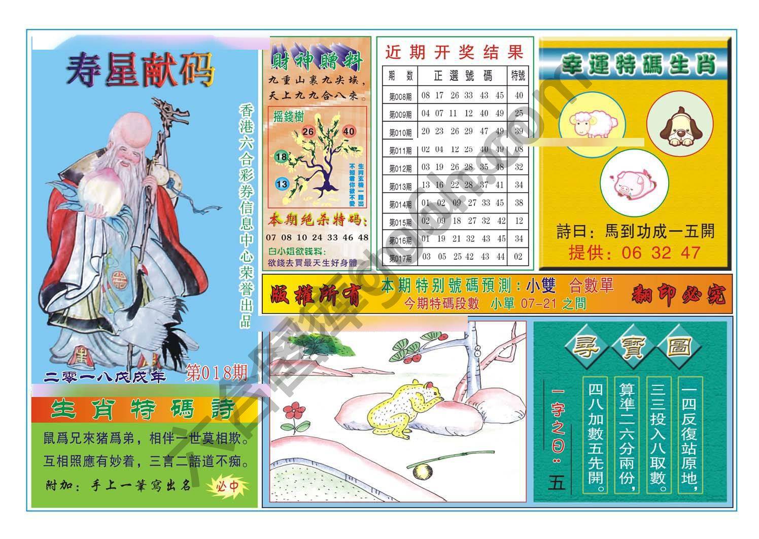寿星献码