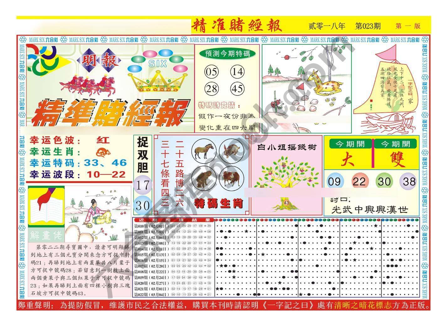 精准赌经报