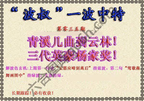 波叔一波中特