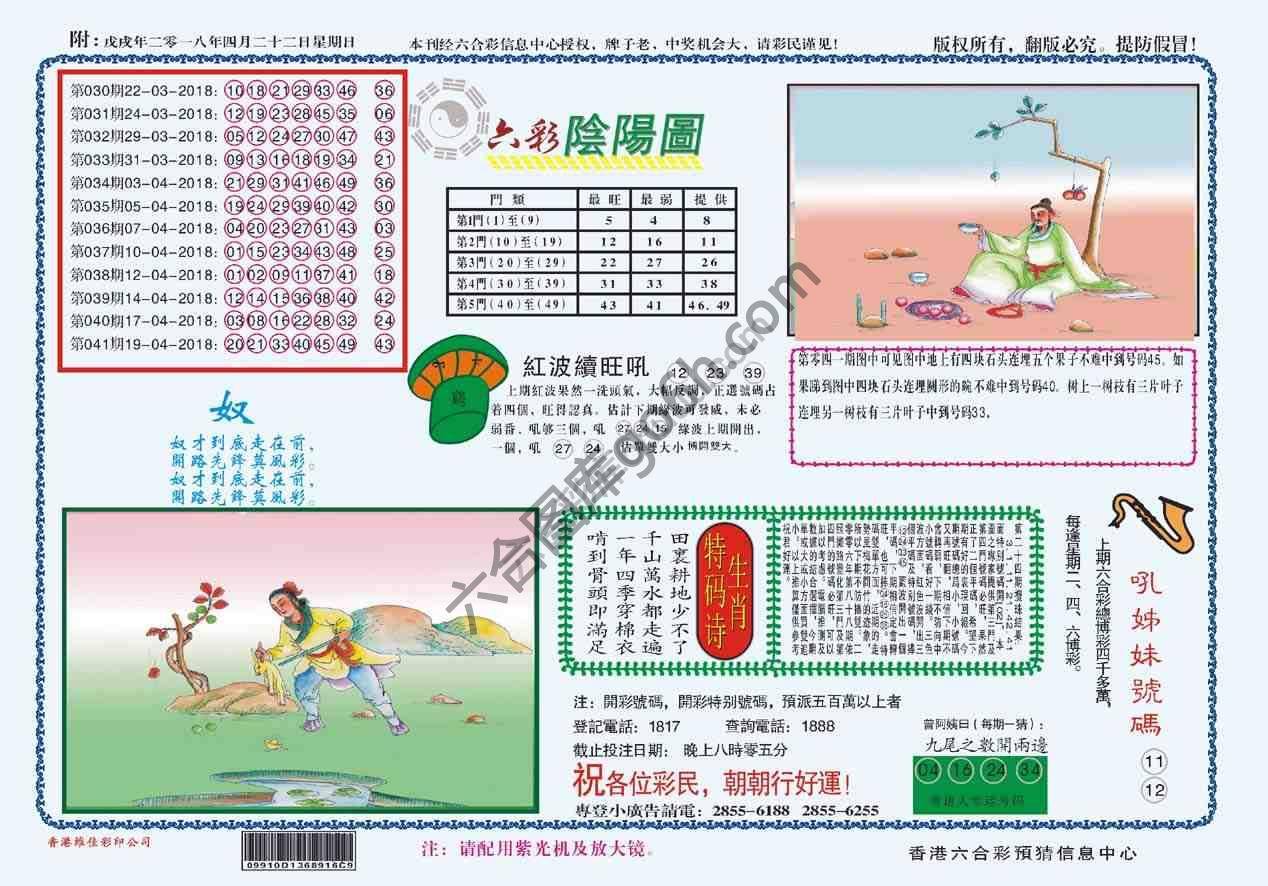 六彩阴阳图