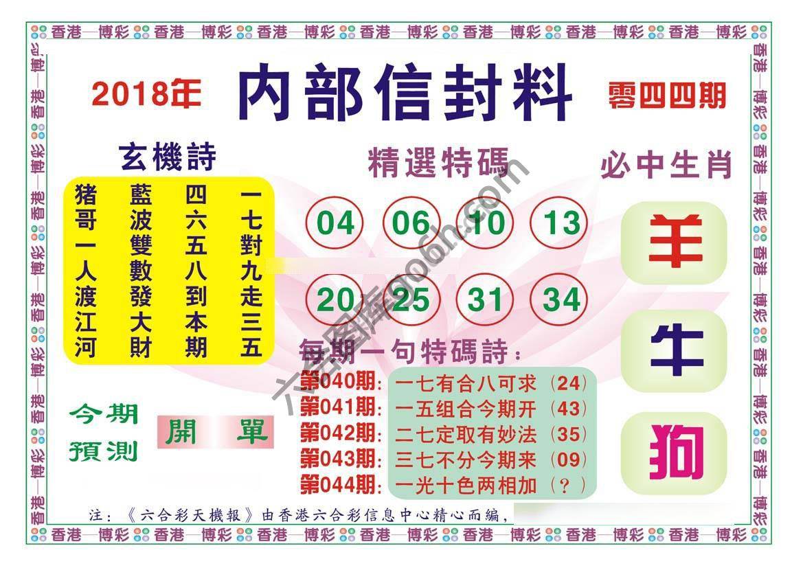 内部信封料