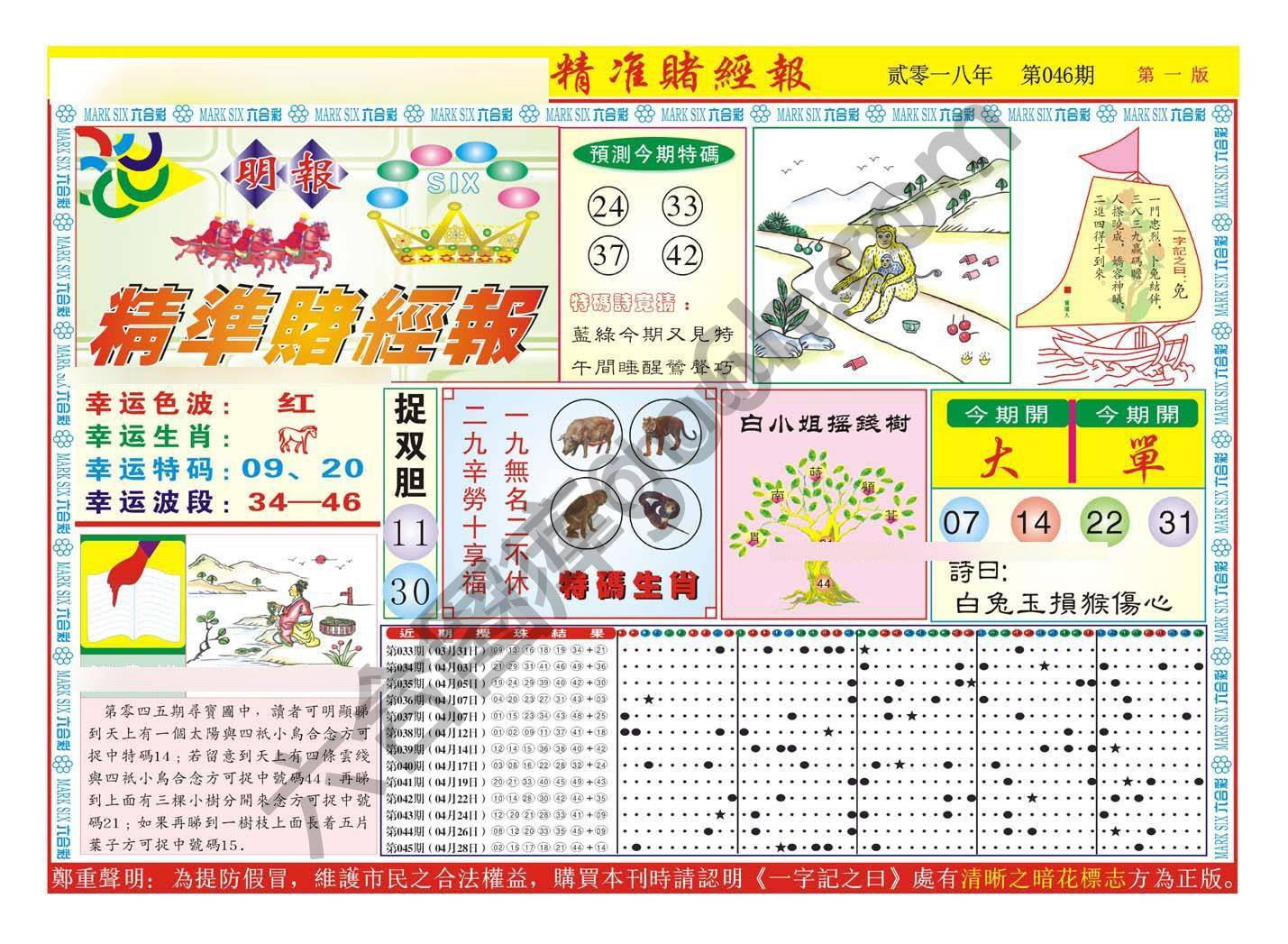 精准赌经报