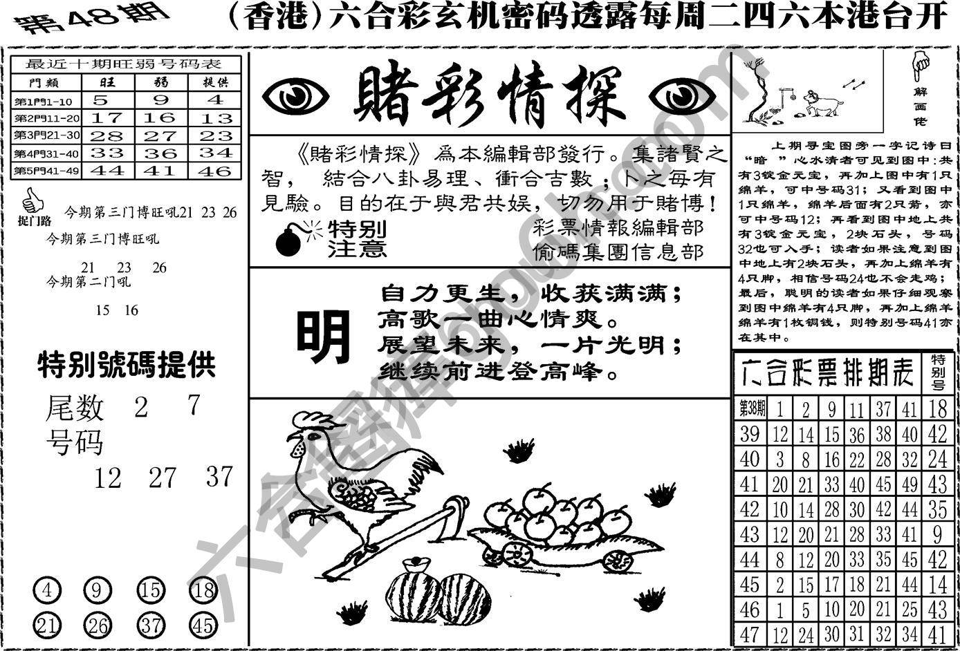 赌彩情探