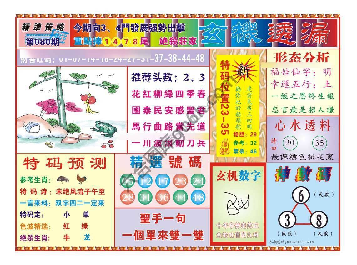 玄机透漏