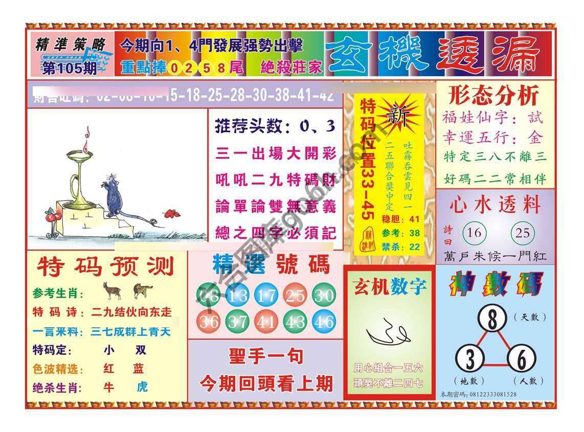 玄机透漏