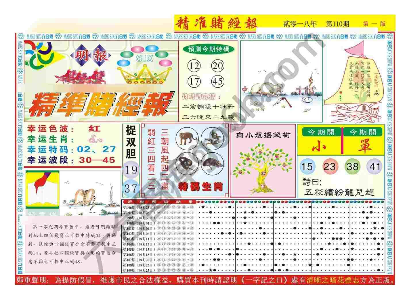 精准赌经报